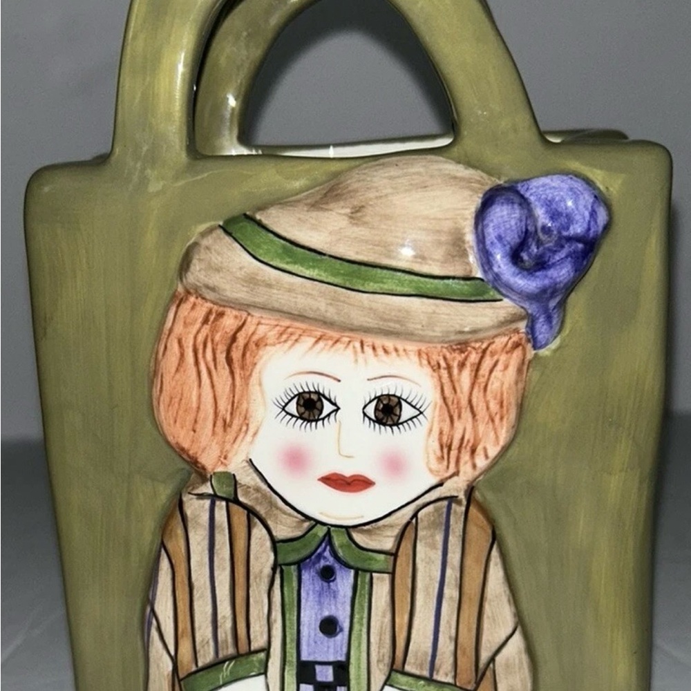Susan Paley ceramic vase by Ganz "Claudia" Handbag